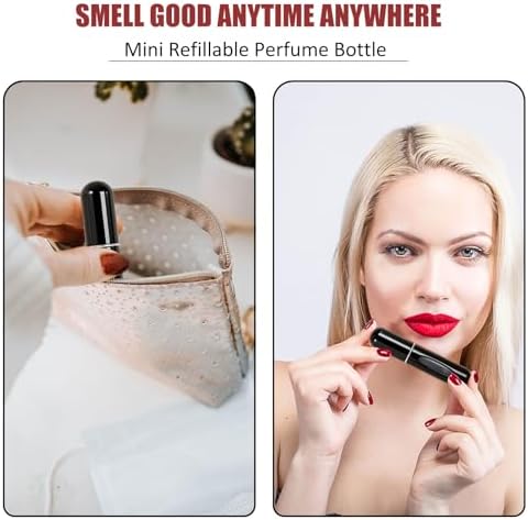 6pcs Mini Perfume Refillable Travel Bottle Atomizer Sprayer for Fragrance