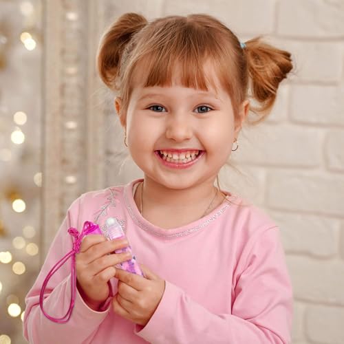 12pc Fruit Flavored Lip Gloss Necklace Set