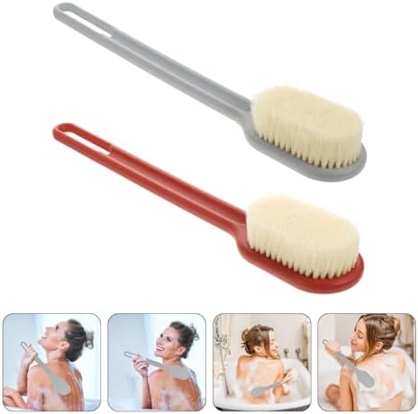 2pcs Long Handle Body Brush for Exfoliation and Back Scrubbing
