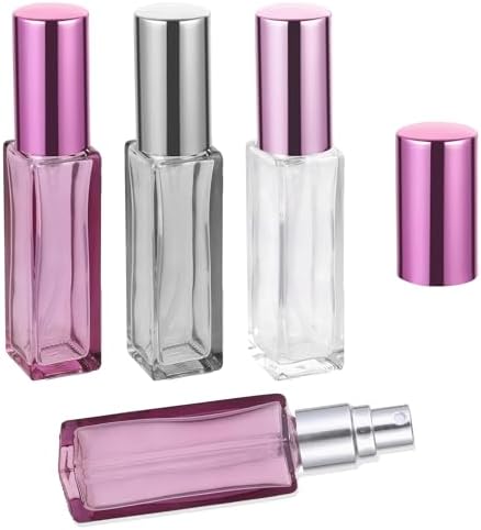 3 Pcs 10ML Glass Perfume Travel Refillable Bottles