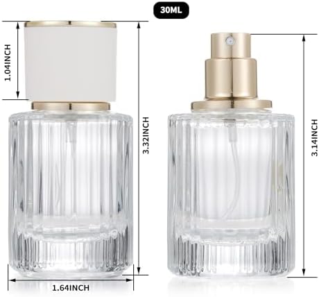 2 Pack 30ml 50ml Empty Perfume Spray Bottles Refillable and Leak Proof