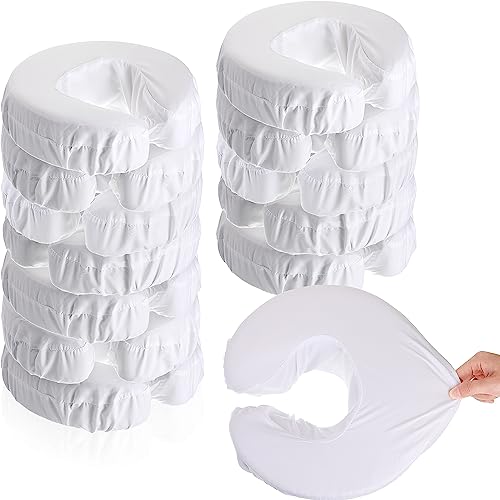 Tatuo 12 Pcs Reusable Face Cradle Covers for Massage