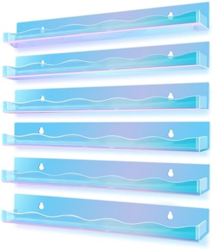 15 Inch Wall Mounted Nail Polish Rack with End Caps