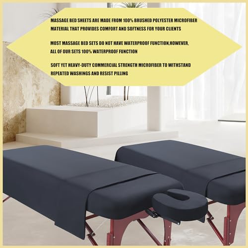 GASIYU 4 Sets Microfiber Massage Table Linens