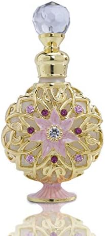 YU FENG Gold Flower Perfume Bottle 10ml Refillable