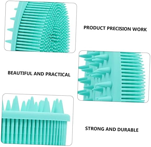 Silicone Shower Brush with Dual-Ended Design for Cleaning and Massage