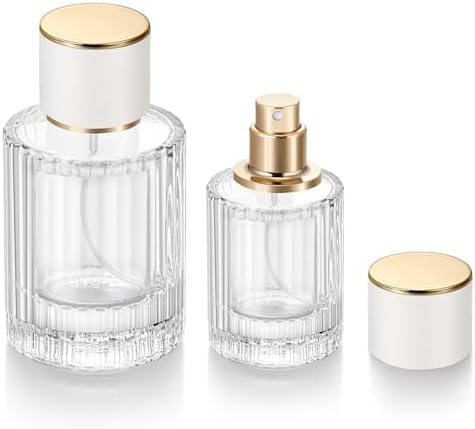2 Pack 30ml 50ml Empty Perfume Spray Bottles Refillable and Leak Proof
