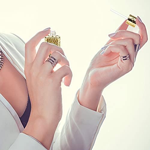 Hollow Metal Essential Oil Dropper Bottle Portable Refillable Perfume Vial