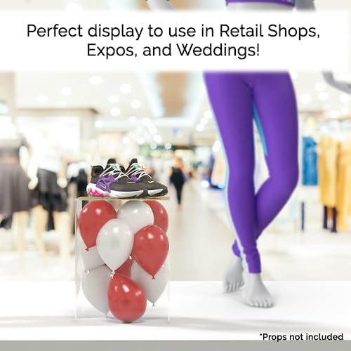 Acrylic Display Riser Box 12x12x16 Clear Tower Pedestal