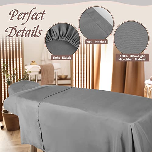 Oudain 8 Sets Microfiber Massage Table Sheets Set