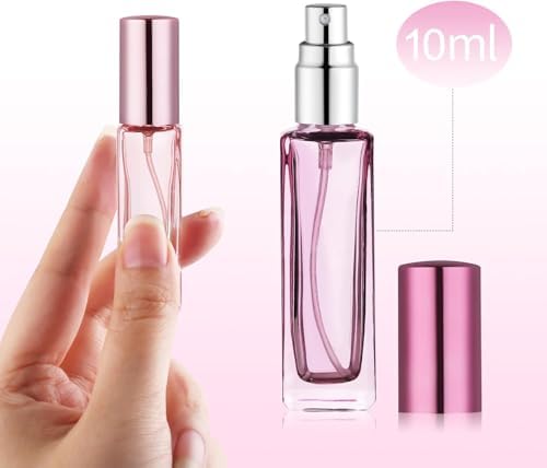 YOCASII Refillable Glass Travel Perfume Bottles 4PCS 10ml