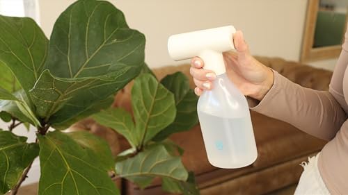 NEBU Automatic Mist Sprayer with LED Indicator 500ml Capacity No Squeezing White