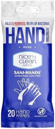 Nice N Clean Sensitive Skin Wet Wipes Aloe Vitamin E Blue 400 Count