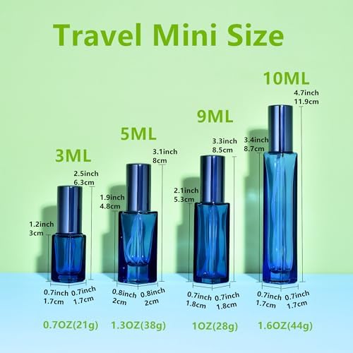 Yikimyfo Travel Perfume Atomizer Refillable 3 Pcs
