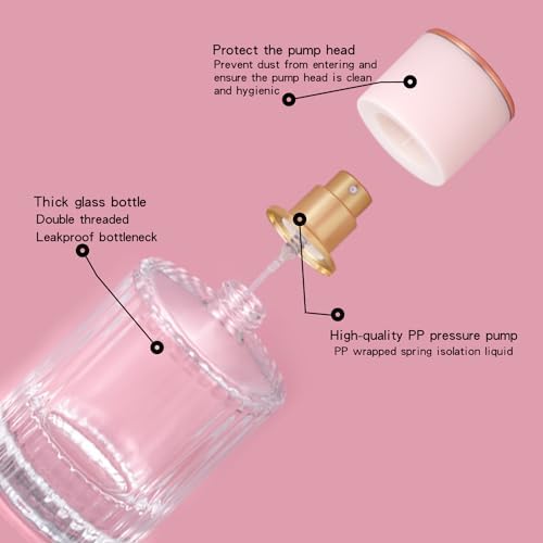 2 Pack 30ml 50ml Empty Perfume Spray Bottles Refillable and Leak Proof