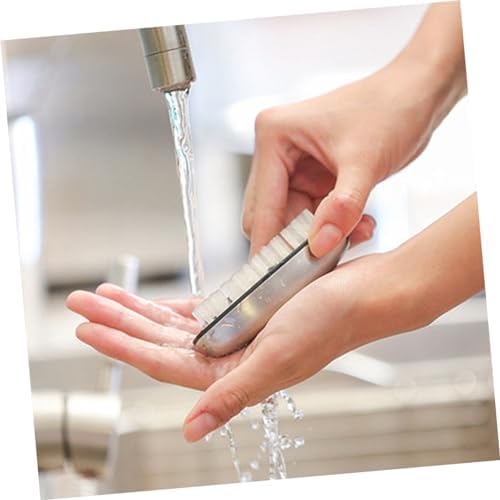Multipurpose Stainless Steel Nail Cleaning Brush with Odor Elimination