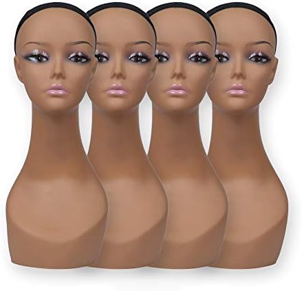 4PCS Mannequin Head Model for Wig Display