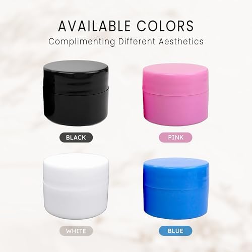 PANA Beauticom 72 Piece 7G White Plastic Jar with Foam Lid