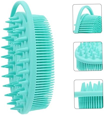 Silicone Shower Brush with Dual-Ended Design for Cleaning and Massage