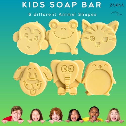 ZAAINA Natural Kids Soap Bar Set of 6