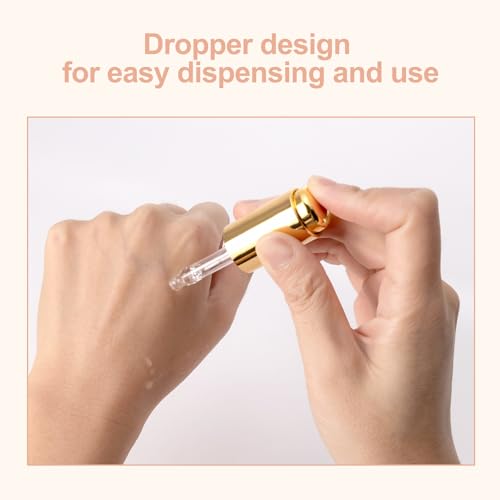 Ellbest 8Pcs 10ml Clear Press Dropper Bottles