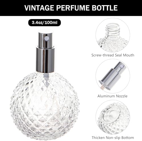 Yebeauty Vintage Glass Perfume Spray Bottle 34oz