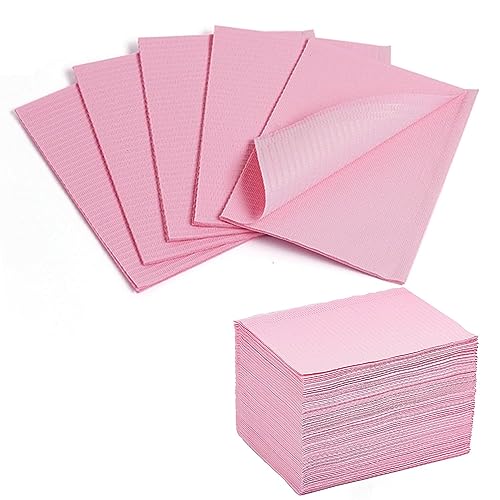 Makartt 50Pcs Pink Disposable Nail Mats