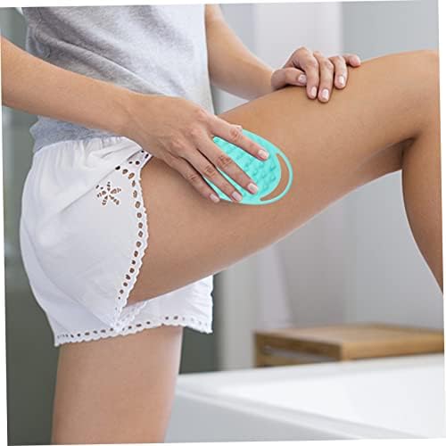 Silicone Shower Brush with Dual-Ended Design for Cleaning and Massage