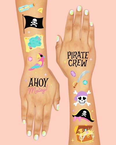 Xo Fetti Pirate Crew Temporary Tattoos 48 Piece Set