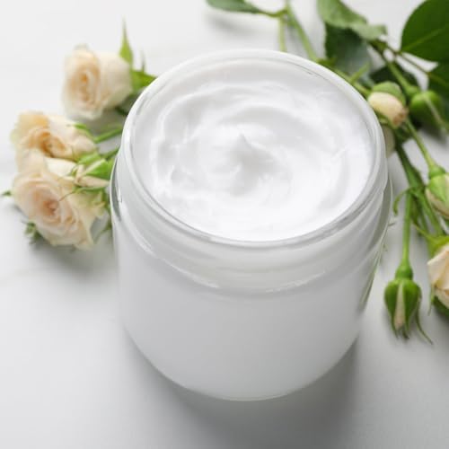 TUZAZO 4oz Glass Jars with White Lids 2 Pack