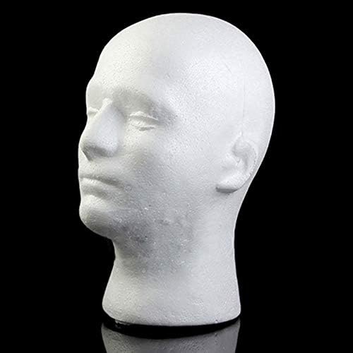 SONGBIRDTH Male Head Model Foam Mannequin Display