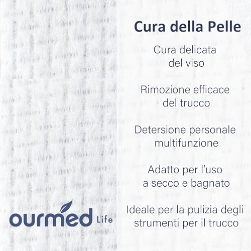 Ourmed Life 300 Count Biodegradable Face Towel