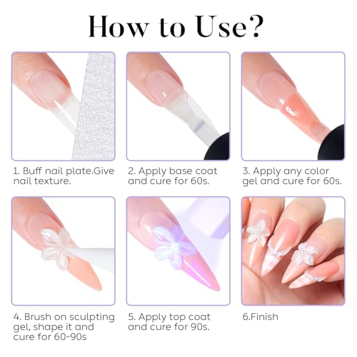 AIMEILI 3D Texture Gel Nail Glue for DIY Art