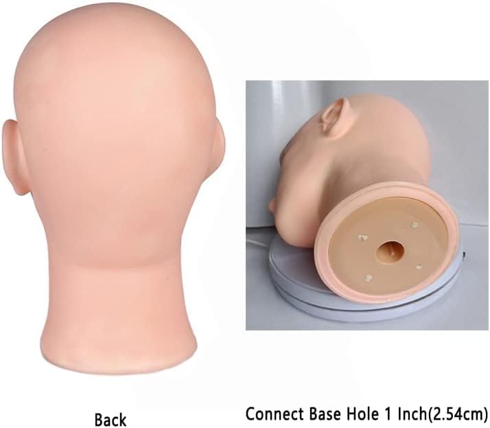 Ruilong Male Bald Mannequin Head for Wig Display