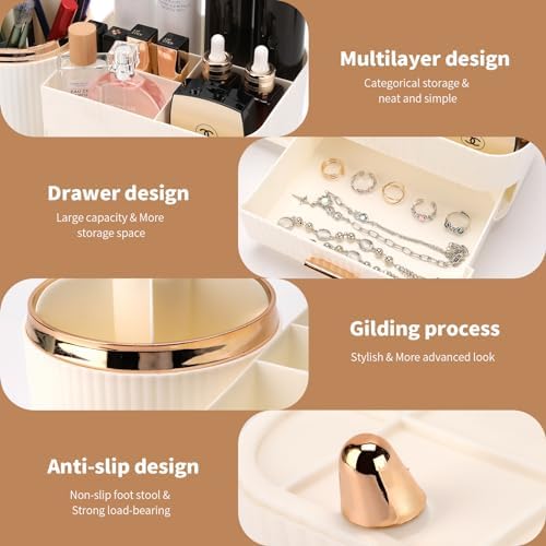 Molutsody Makeup Organizer for Vanity