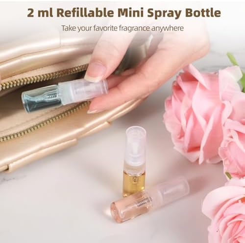 200 PCS Clear Glass Spray Bottles Refillable and Portable