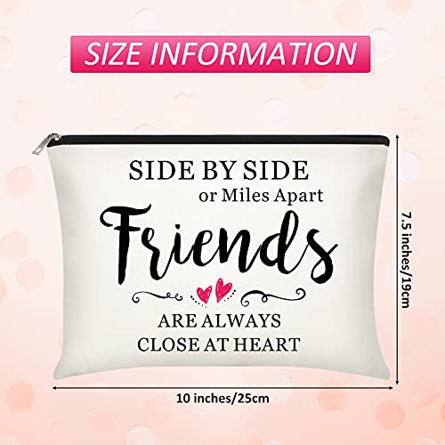 Xuniea 8-Piece Friendship Makeup Bag Set with Warm Pattern
