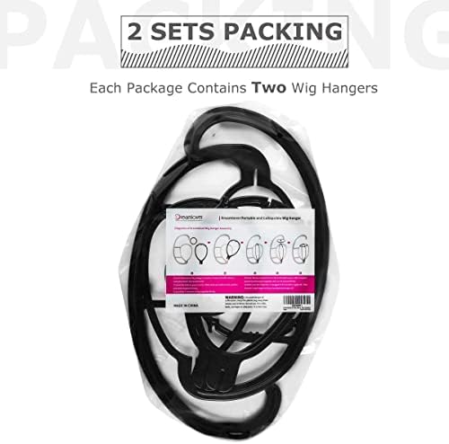 Dreamlover Hanging Wig Stand with 2 Sets