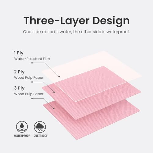 Disposable Nail Mats 50Pcs Non-Slip Waterproof for Manicure Salon Home