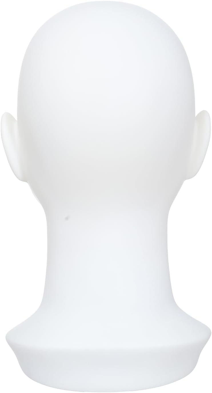 Miaomanzi PVC Female Mannequin Head White Display Stand