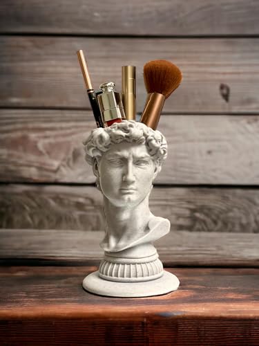 David Head Bust Statue Makeup Organizer