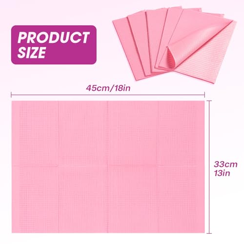 50Pcs Disposable Nail Art Table Towels 3 Ply Waterproof