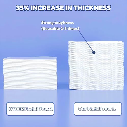 Disposable Face Towel 100 Count Pure Cotton