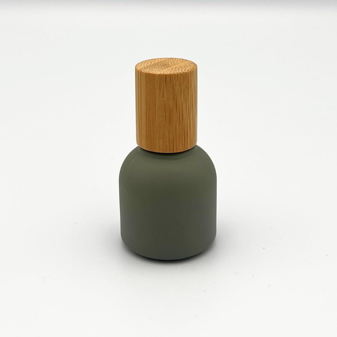 10ml Glass Roller Bottles with Bamboo Cap and Stainless Steel Ball