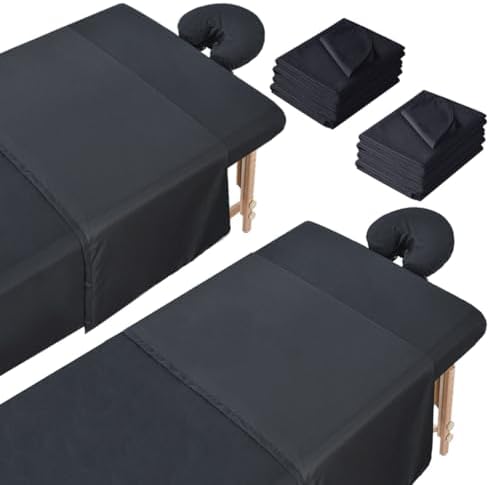 2 Sets Microfiber Massage Table Sheets for Spa and Beauty