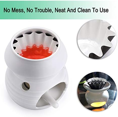 JUXYES 100 Reusable Wax Melt Liners Tray
