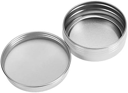 Foraineam 48-Pack 2 oz White Lip Balm Tins with Screw Lid