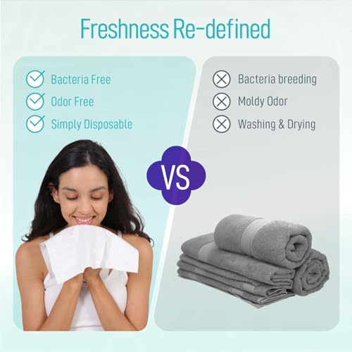 Luxuriously Soft Disposable Face Towel 12 x 10
