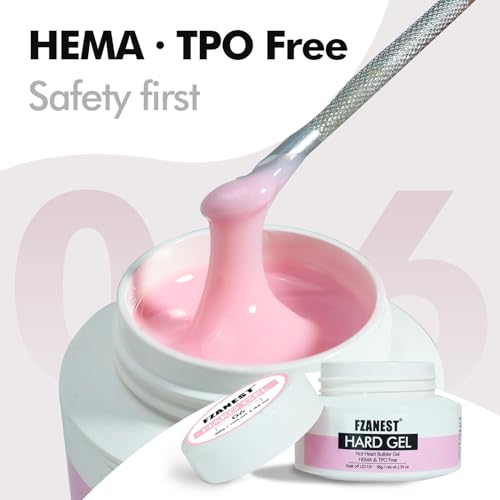 FZANEST Painless Hard Gel for Nail Sculpture and Extensions