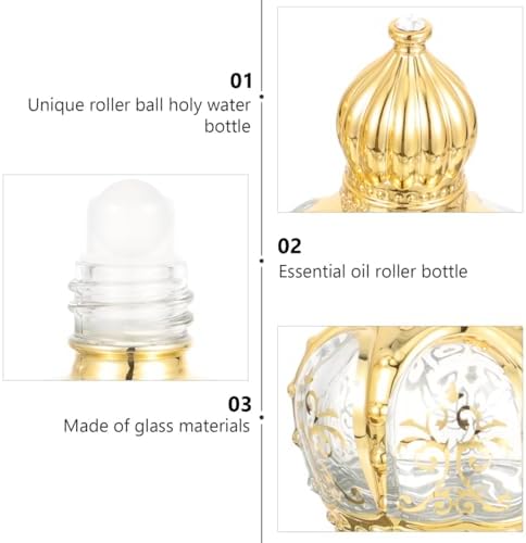 Housoutil 10 Pc Refillable Roller Bottle Set